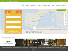Tablet Screenshot of campingsfamiliares.com